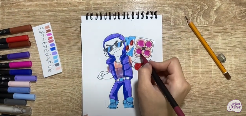 Рисуем Брок из Brawl Stars