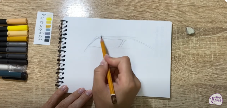 Рисуем Машина марки "Lamborghini"