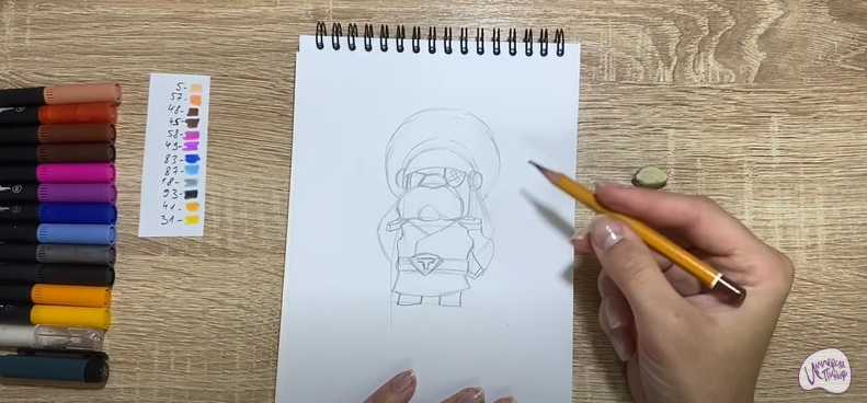 Рисуем Генерал Гавс из "Brawl Stars"