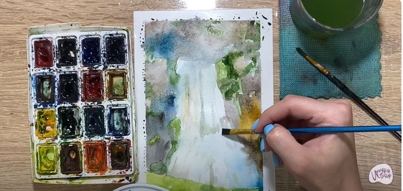 Рисуем Водопад