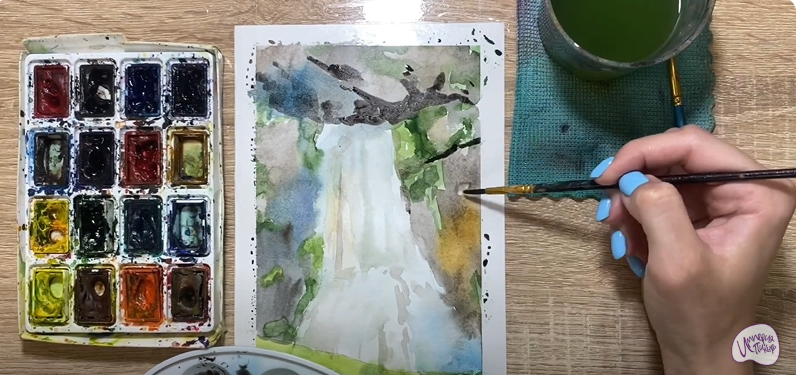 Рисуем Водопад