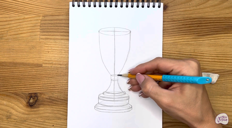 Как нарисовать Кубок Чемпионата мира по футболу карандашом поэтапно