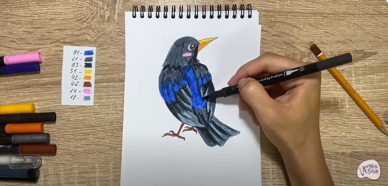 Рисуем Ворона