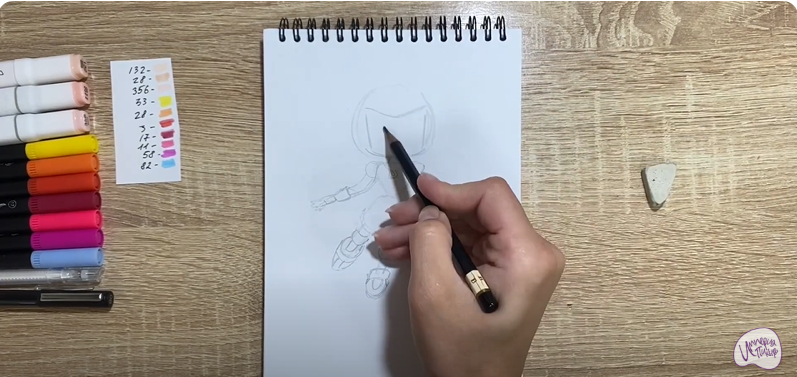 Рисуем Глория из "Геройчики"