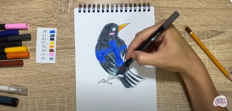 Рисуем Ворона