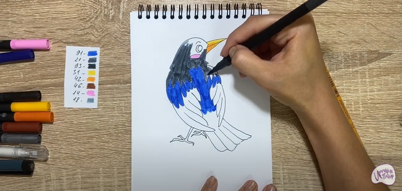 Рисуем Ворона