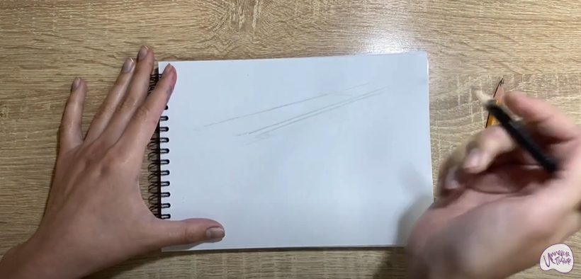 Рисуем Брусья гимнастические