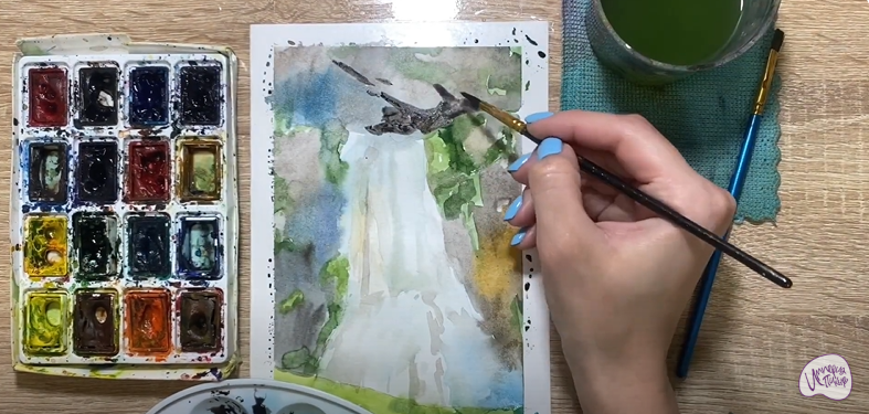 Рисуем Водопад