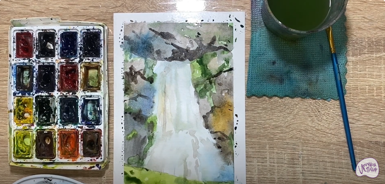 Рисуем Водопад