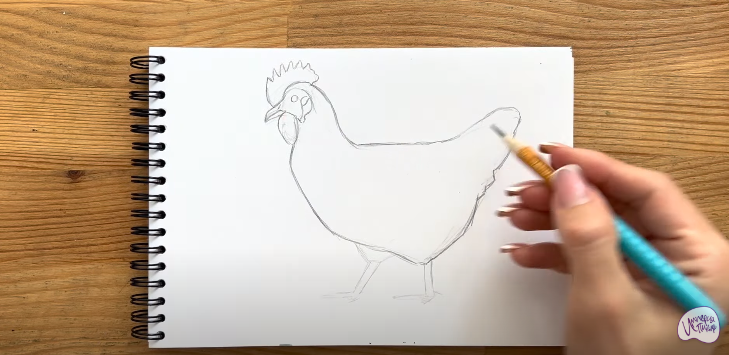 Рисуем Курица