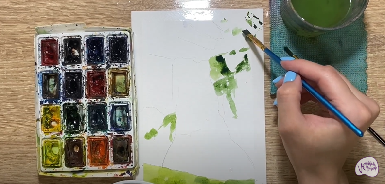 Рисуем Водопад
