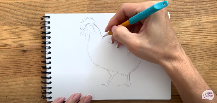 Рисуем Курица
