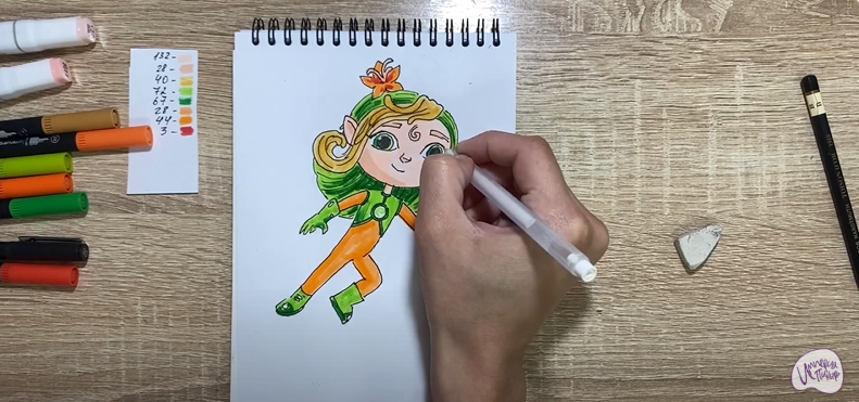 Рисуем Лия из "Команда Флоры"