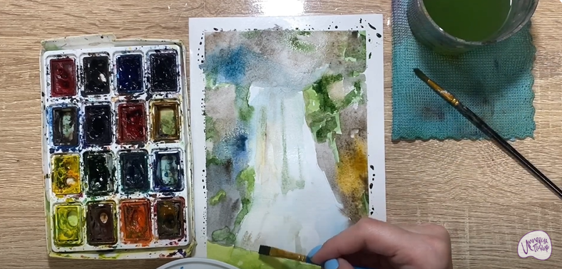 Рисуем Водопад