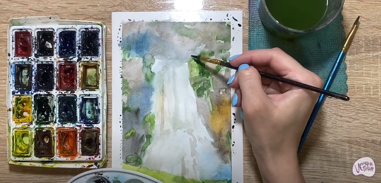 Рисуем Водопад