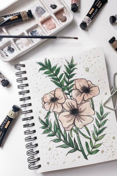 Рисуем Эстетические скетчбуки Рисуем Эстетические скетчбуки