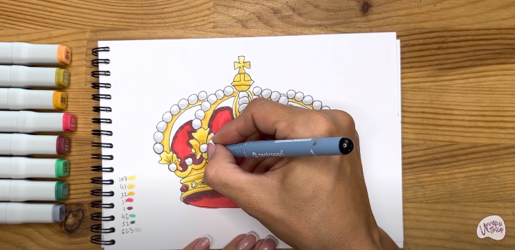 Как нарисовать корону принцессы