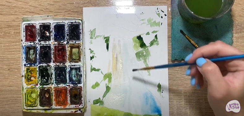 Рисуем Водопад