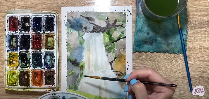 Рисуем Водопад