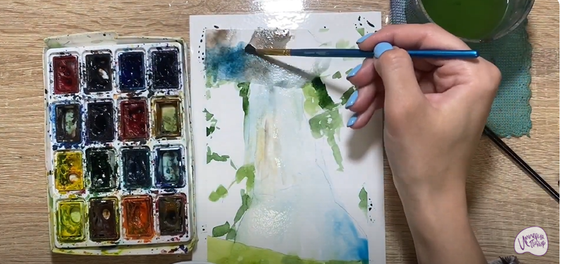 Рисуем Водопад