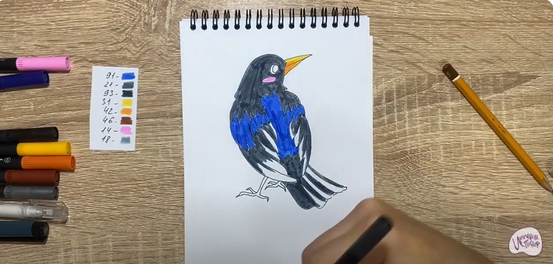 Рисуем Ворона