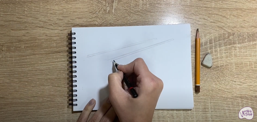 Рисуем Брусья гимнастические