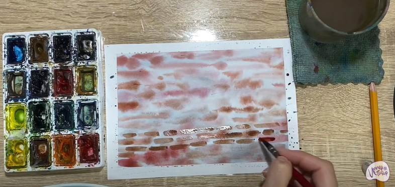 Рисуем Кирпичная стена