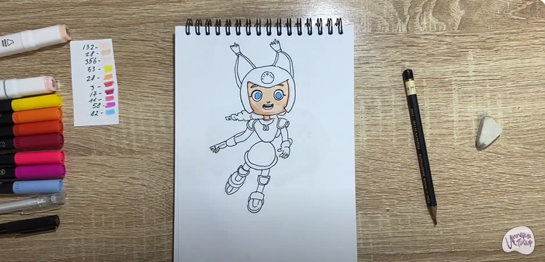 Рисуем Глория из "Геройчики"