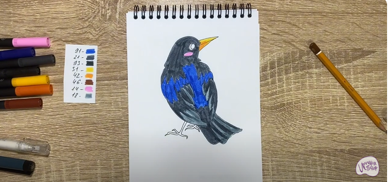 Рисуем Ворона