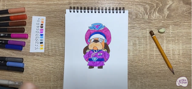 Рисуем Генерал Гавс из "Brawl Stars"