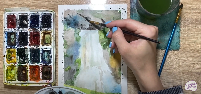 Рисуем Водопад