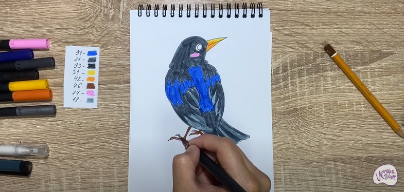 Рисуем Ворона