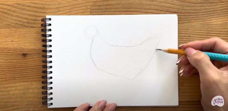 Как нарисовать курицу карандашом поэтапно