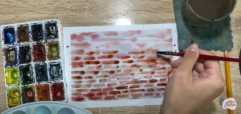 Рисуем Кирпичная стена