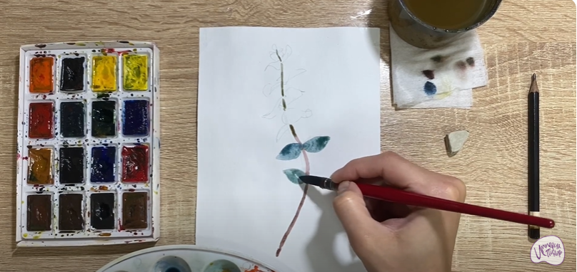 Рисуем Эвкалипт