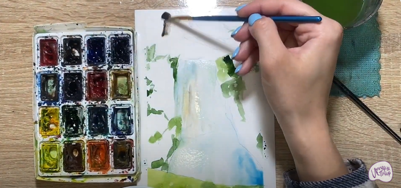 Рисуем Водопад