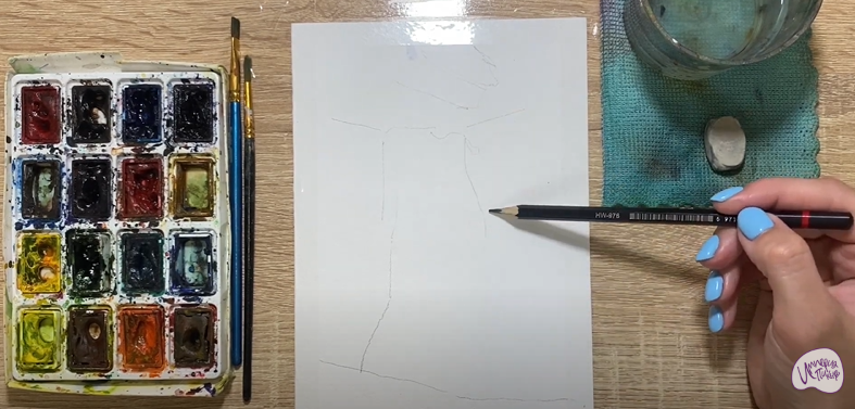 Рисуем Водопад