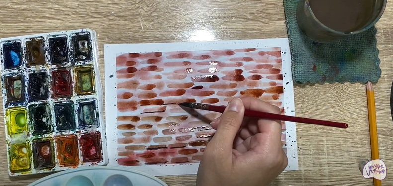 Рисуем Кирпичная стена