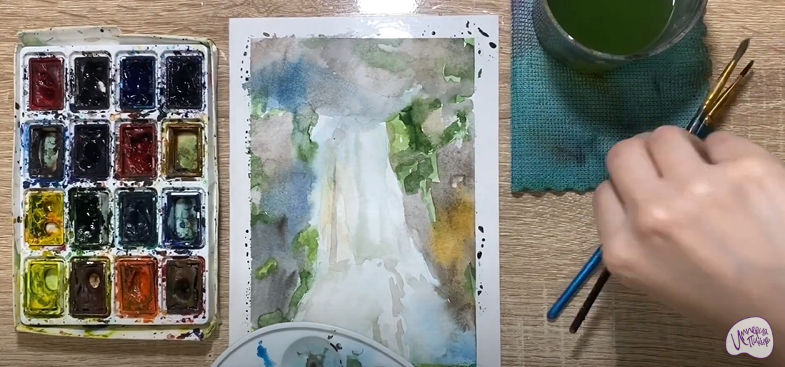 Рисуем Водопад