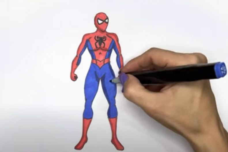 Супергерои: как нарисовать Человека Паука (Spider Man)