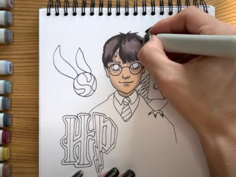 Рисуем Гарри Поттер