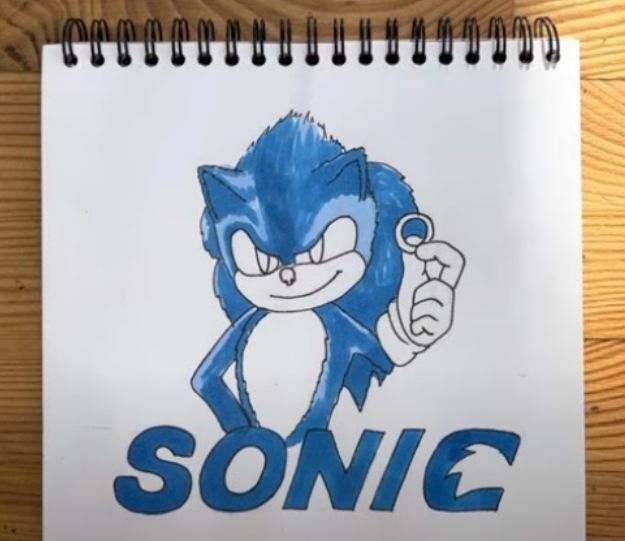 Как нарисовать СОНИКА. How to draw SONIC. Рисунок СОНИК поэтапно. Мультики - раскраски для детей.