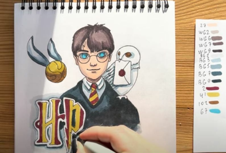Рисуем Гарри Поттер