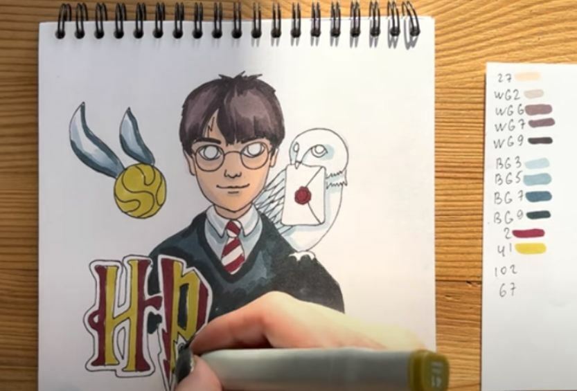 Рисуем Гарри Поттер