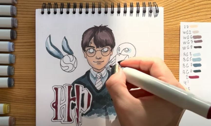 Рисуем Гарри Поттер