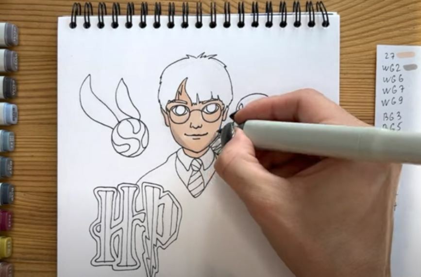 Рисуем Гарри Поттер