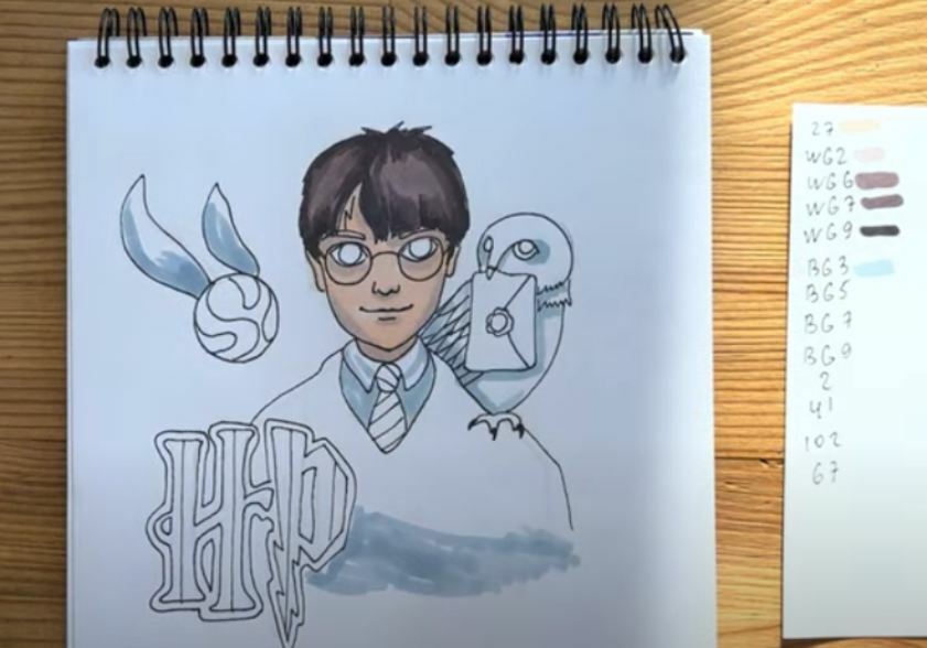 Рисуем Гарри Поттер