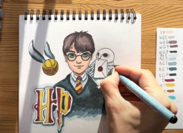 Рисуем Гарри Поттер