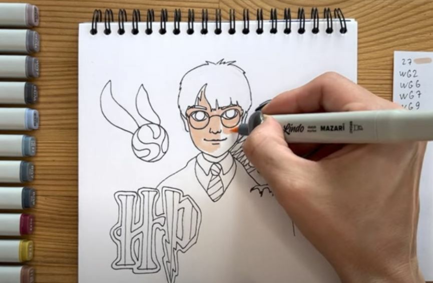 Рисуем Гарри Поттер