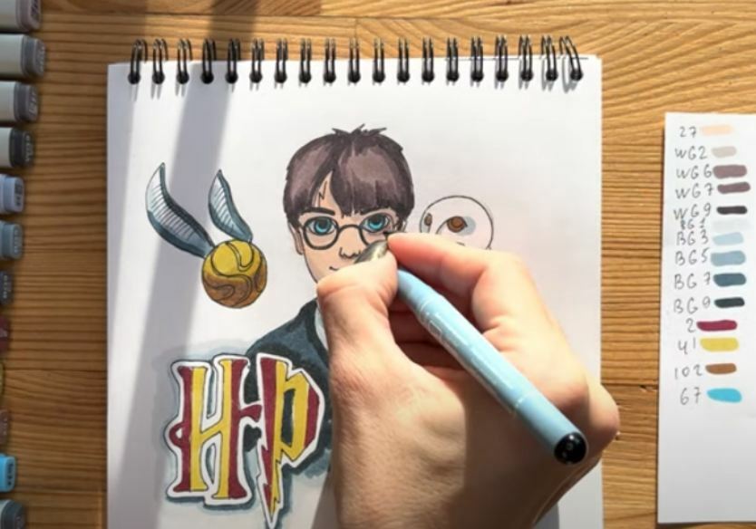 Рисуем Гарри Поттер